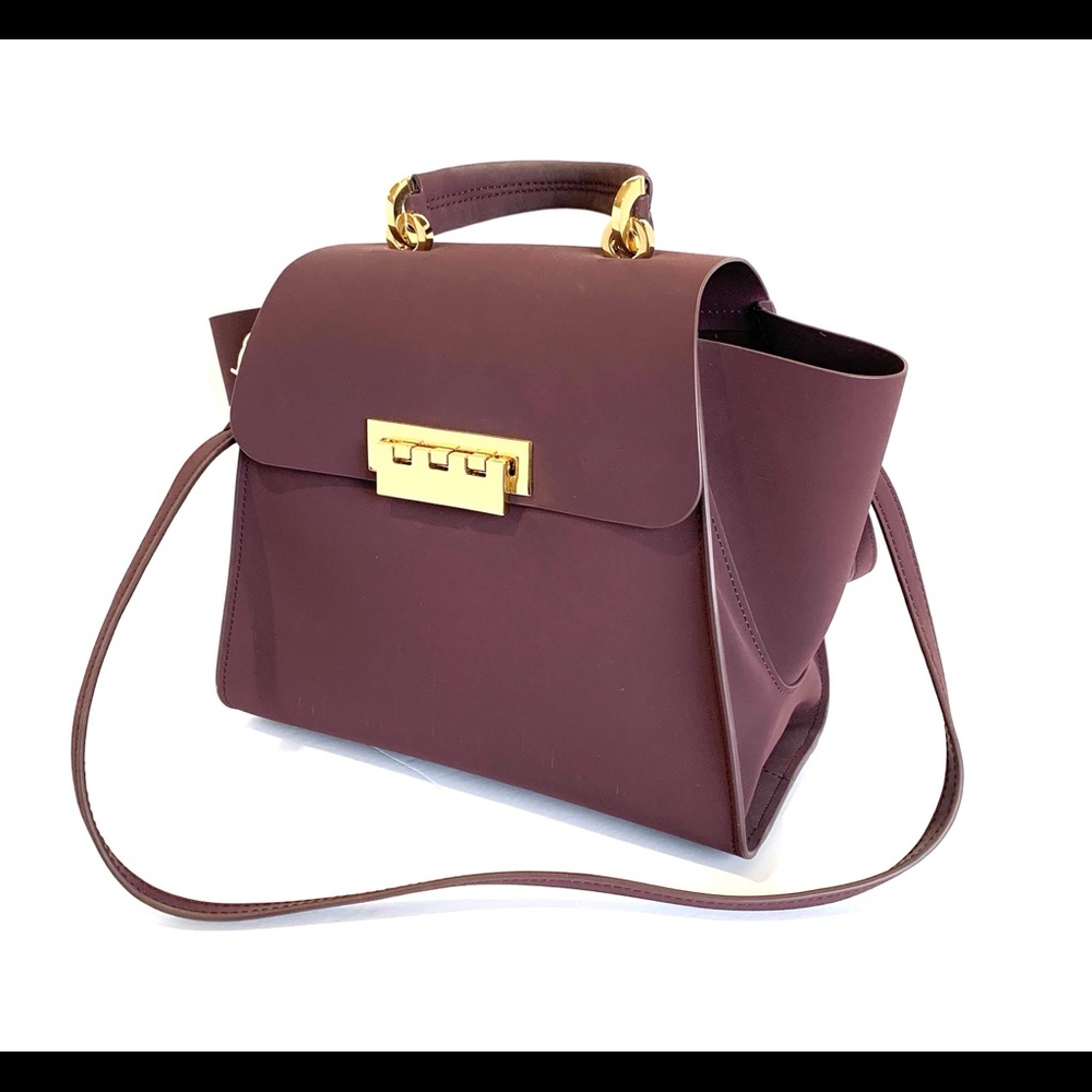 Zac Posen Ertha Top Handle DK Purple Bag